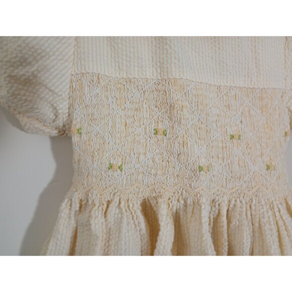 Land's End Yellow Gingham Dress Size 7 - Picture 5 of 9